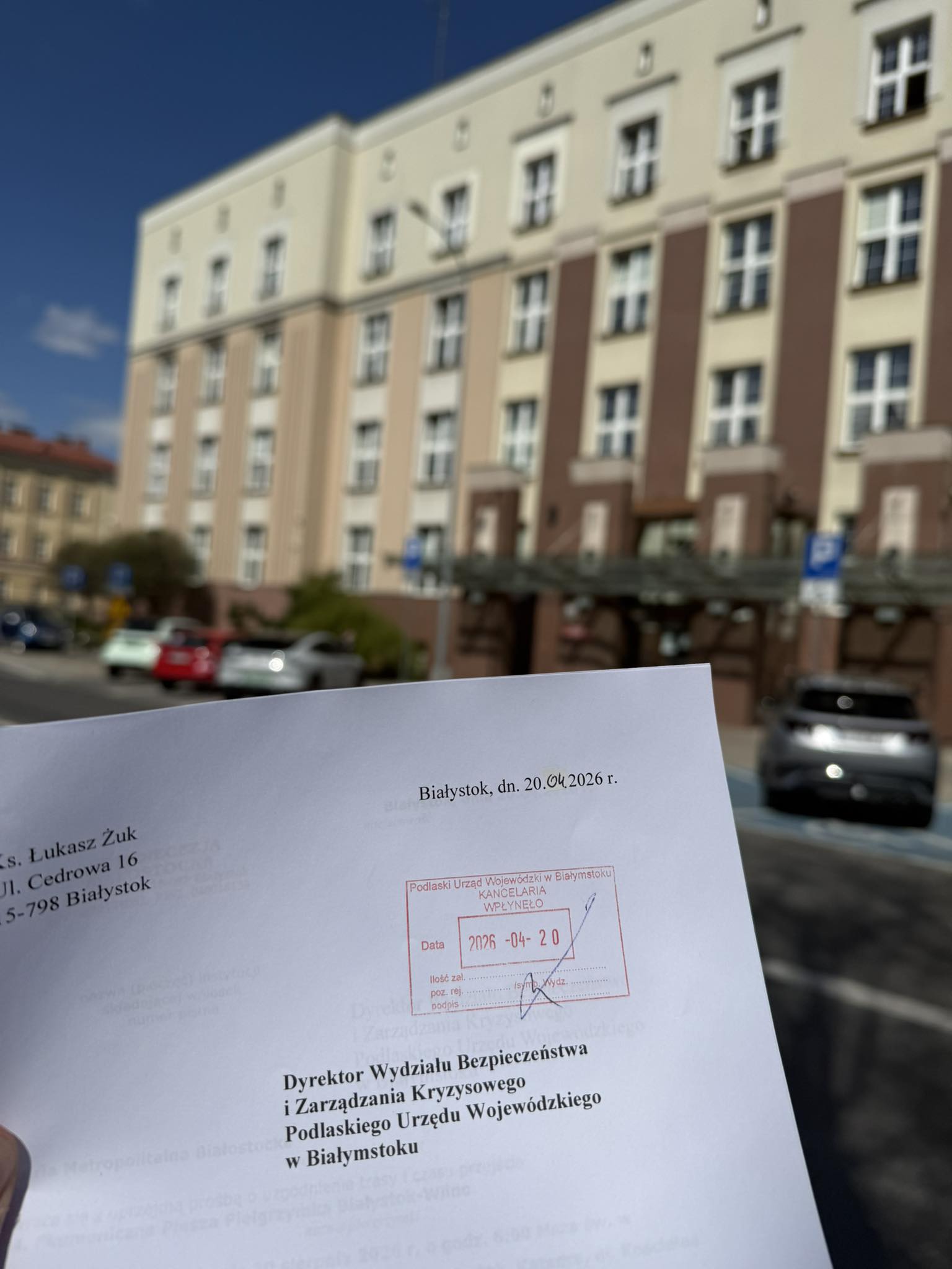 Dokumentacja urzędowa w trakcie załatwiania